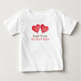 Camiseta Nomes personalizados gêmeos