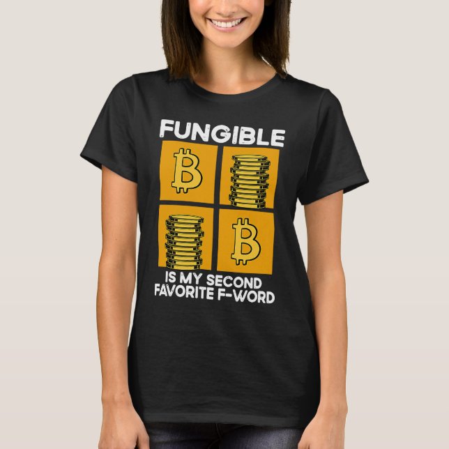 Camiseta Non Fungible Token Cryptocurrency Blockchain Trade (Frente)