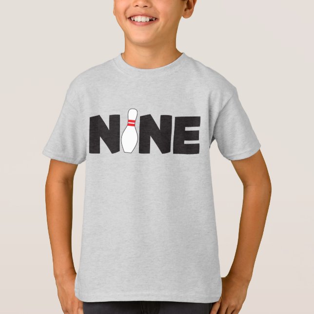 Camiseta Nona Boliche, Nascimento, Camisetas, Nove Anos (Frente)