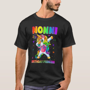 Camiseta Nona Da Princesa de Aniversário Dabbing Unicor