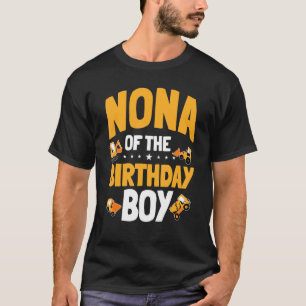 Camiseta Nona Of The Birthday Boy Construction Worker Bday