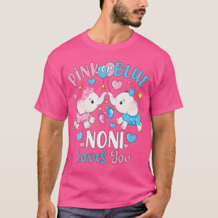 Camiseta Noni Rosa Ou Azul Te Ama Elefante Revelador De Sex