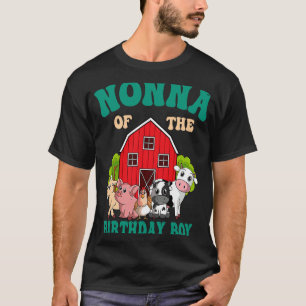 Camiseta Nonna Do Aniversário Da Família Animal Fazenda