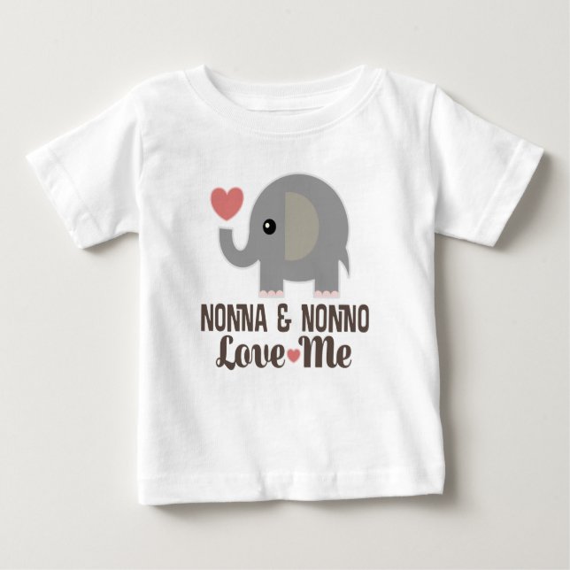 Camiseta Nonna e Nonno me amam neto (Frente)