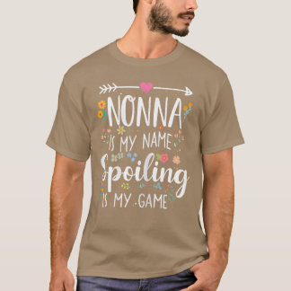 Camiseta Nonna é o Meu Nome Estragar é o Meu Jogo Avó Diver
