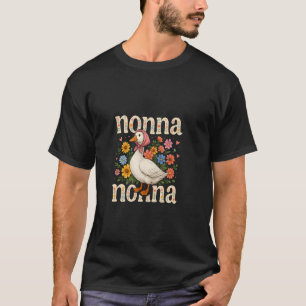 Camiseta Nonna Ganso Arte Floral para o Dia das Mães Bobo