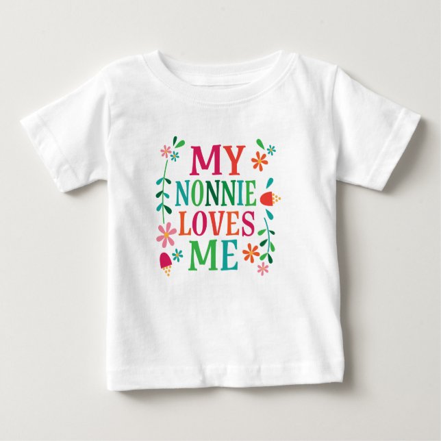 Camiseta Nonnie ama-me Tshirt de netos (Frente)