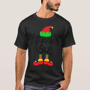 Camiseta Nonnie ELF Christmas Matching Family Pajama Holi