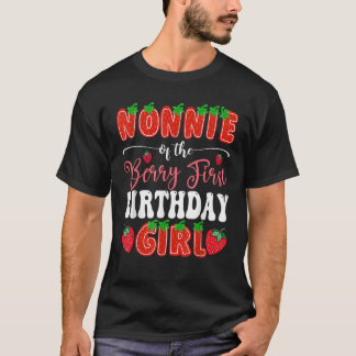 Camiseta Nonnie Of Berry First Birthday Girl 1Rua Palha De 