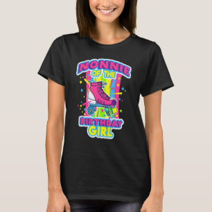 Camiseta Nonnie Of Birthday Girl Roller Skates Bday Ska
