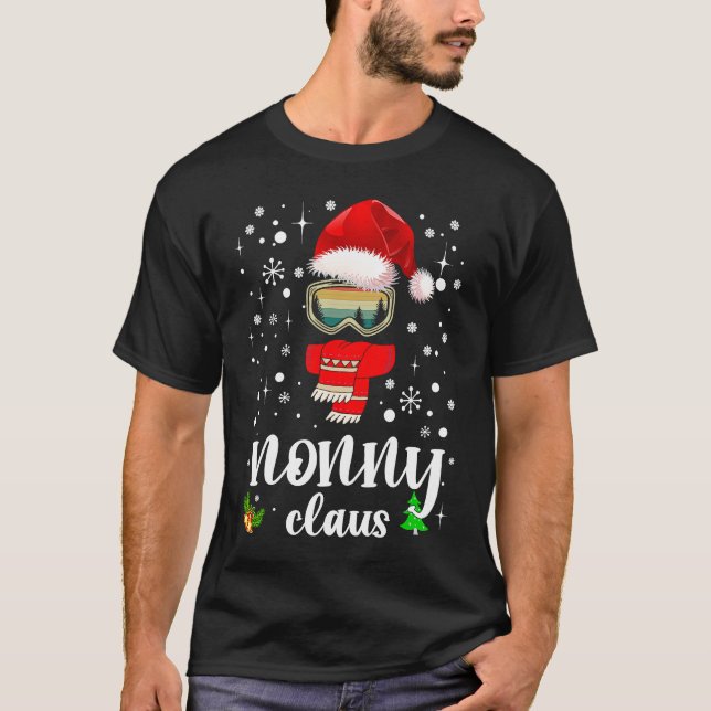Camiseta Nonny Claus Santa Claus Xmas For Mom Grandma (Frente)