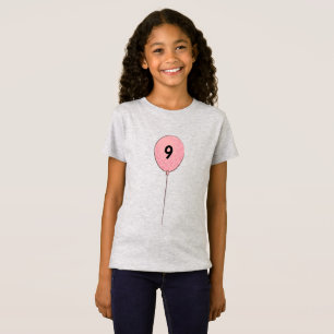 Camiseta Nono aniversário com balão rosa