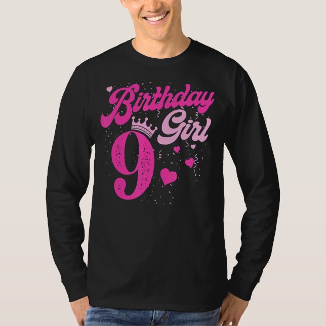 Camiseta Nono aniversário da Coroa de 9 anos (Frente)