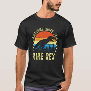 Camiseta Nono Aniversário Dinossauro 9 Anos Meninos Impress
