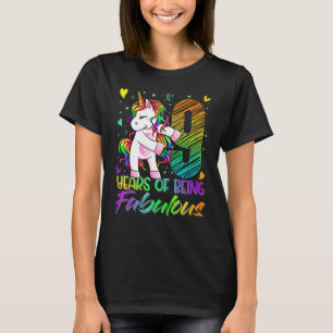 Camiseta Nono Aniversário, Garota de 9 Anos Flexibindo Unic
