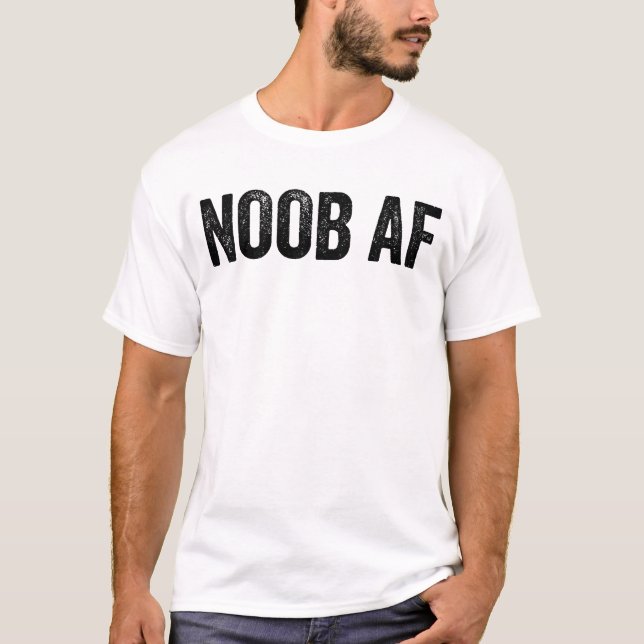 Camiseta Noob AF Gamer Videos games (Frente)