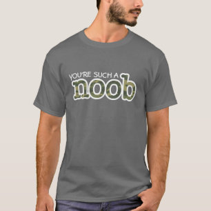 Camiseta noob engraçado do gamer