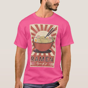 Camiseta Noodle de sopa com Trabalho de arte de pintura ret