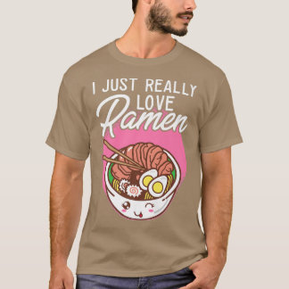Camiseta Noodle Japonês I Ramen Lover Eu Realmente Adoro R