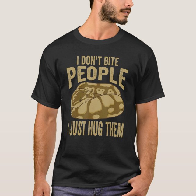 Camiseta Noodle Reptile For Ball Python Herpetologist (Frente)