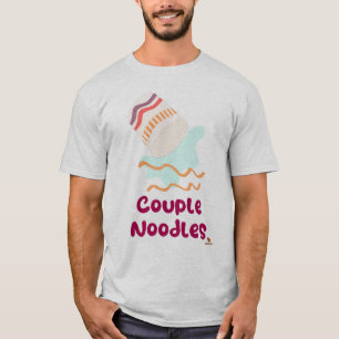Camiseta Noodles casais Engraçado Ramen Humor Design