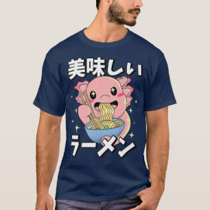 Camiseta Noodles de Comida Japonês Eating Japan Raccoon Eat