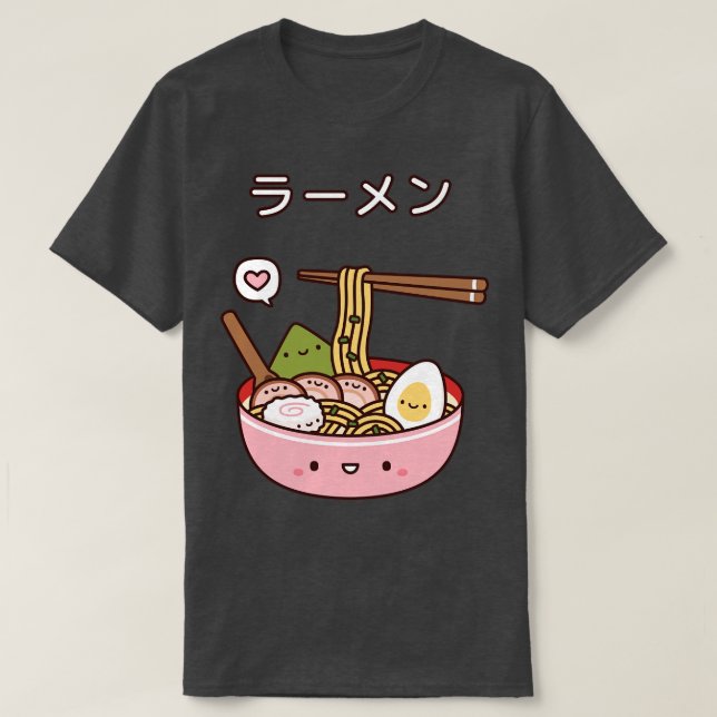 Camiseta Noodles De Ramen Japonês Cute (Frente do Design)