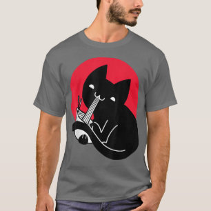 Camiseta Noodles Gato Preto Gato-Gato-Gato Bonito