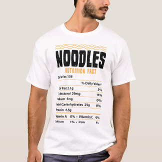 Camiseta Noodles Nutrition Fact - Noodles