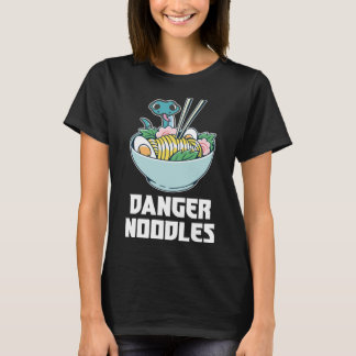 Camiseta Noodles Perigo, Cobra Kawaii Anime Engraçado Ramen