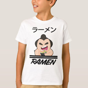 Camiseta Noodles Sumo Wrestler Anime Manga Diversão Japão