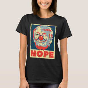 Camiseta Nope Anti Trump Palhaço Vintage Impeach No Don