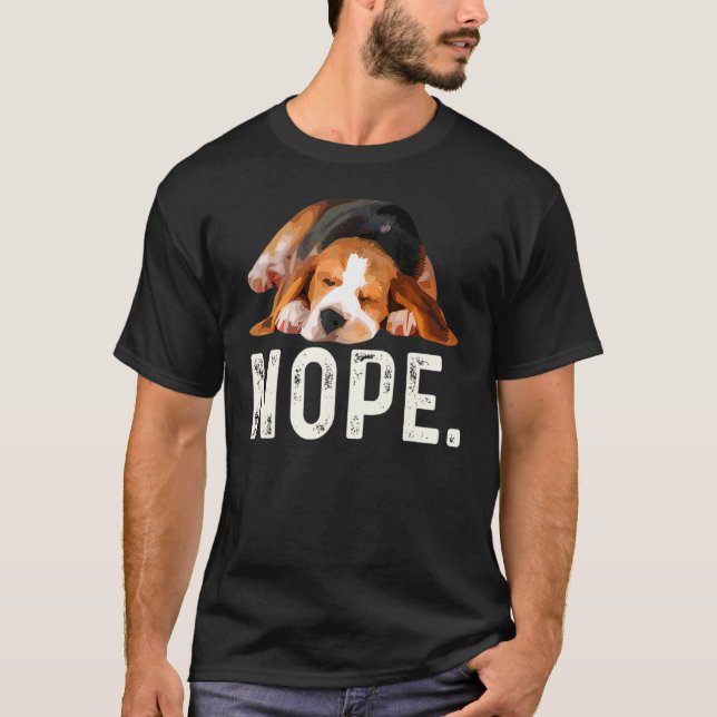 Camiseta Nope Beagle Dog (Frente)