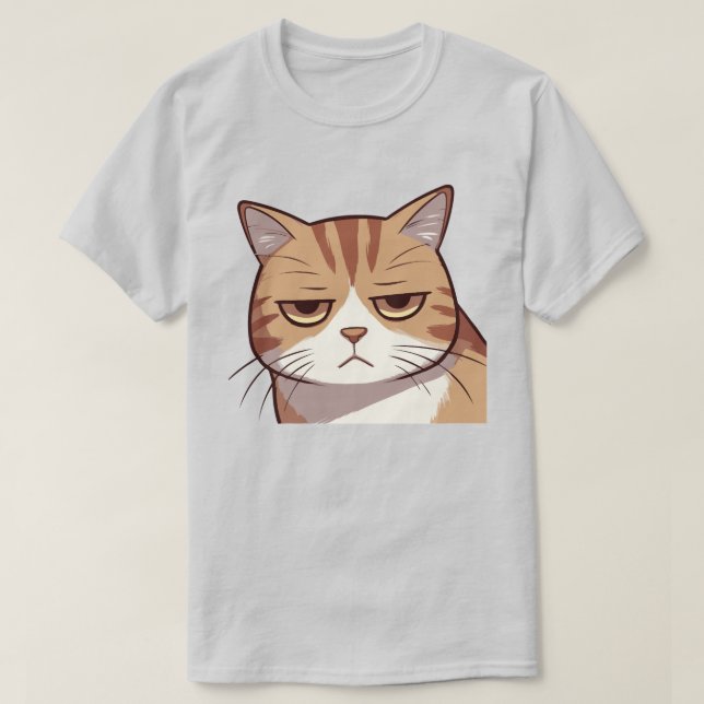 Camiseta Nope Cat (Frente do Design)