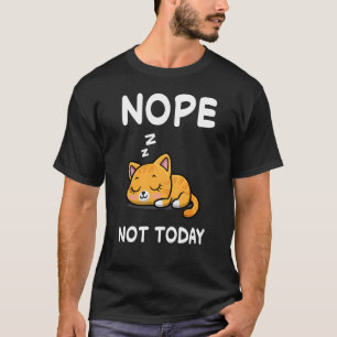 Camiseta Nope Cat Nap Dormindo Pajama Noite