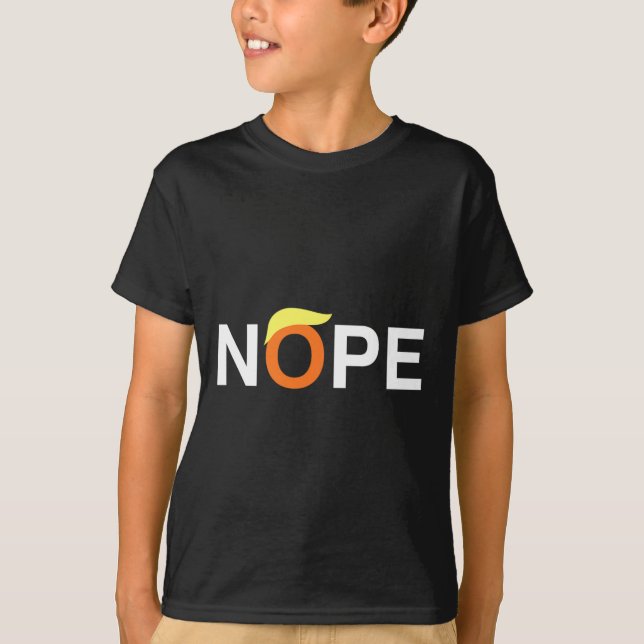 Camiseta Nope Engraçado Anti-Trump (Frente)