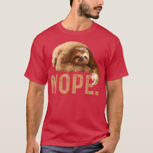 Camiseta Nope Lazy Sloth