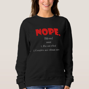 Camiseta Nope Memória - Definição Flat Out Recusa Final Rej