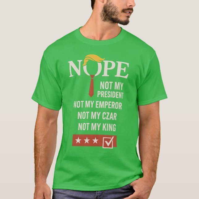 Camiseta NOPE - Não o meu Presidente (Frente)