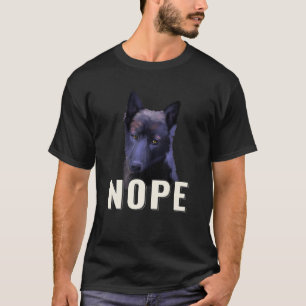 Camiseta Nope Norueguês Preguiçoso Elkhound Engraçado Ca