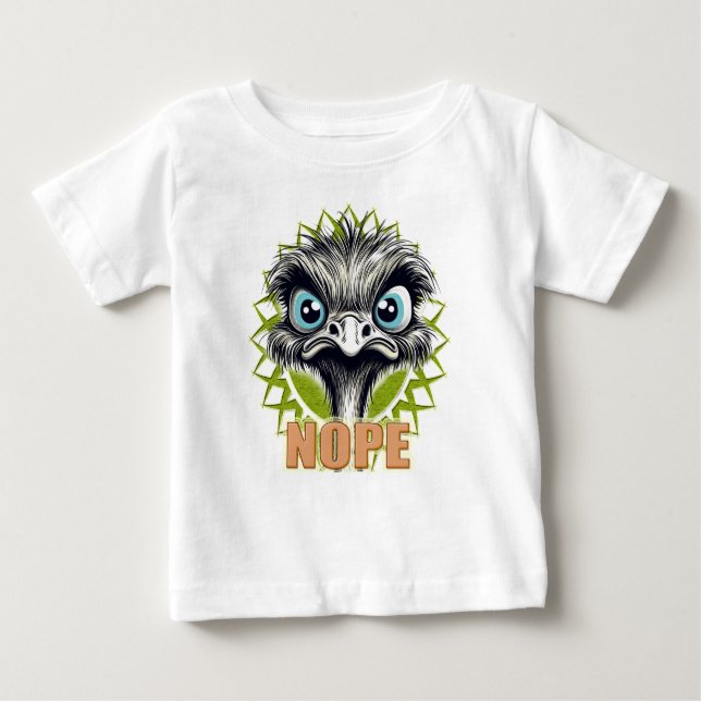 Camiseta NOPE Ostrich White Baby Tee (Frente)