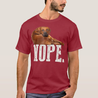 Camiseta Nope Ridgeback Ridgeback Dog Lover Gift