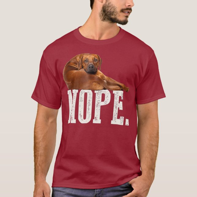 Camiseta Nope Ridgeback Ridgeback Dog Lover Gift (Frente)
