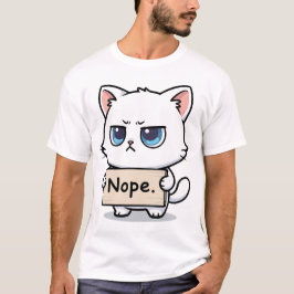 Camiseta Nope Sign Cat