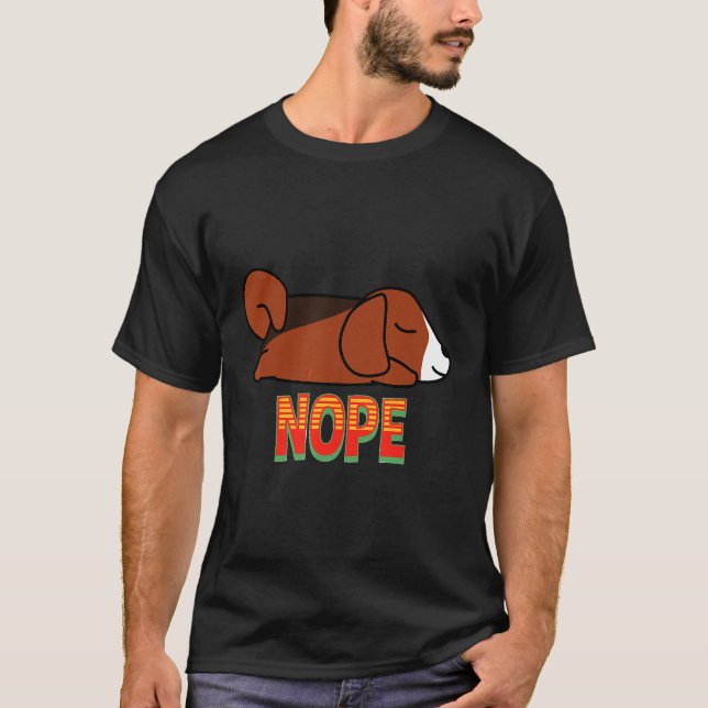 Camiseta Nope Sleeping Beagle (Frente)