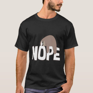 Camiseta Nope Sloth Funny Cute Animal Lover Gift Lazy