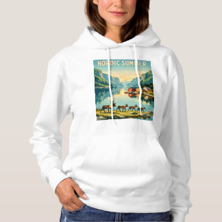 Camiseta Nordic Summer – Vintage Scandinavian Fjord Travel