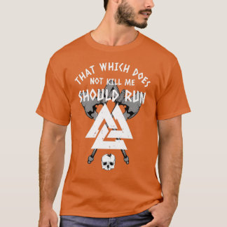 Camiseta Nórdica Viking Que Não Me Matar Viking Ax am