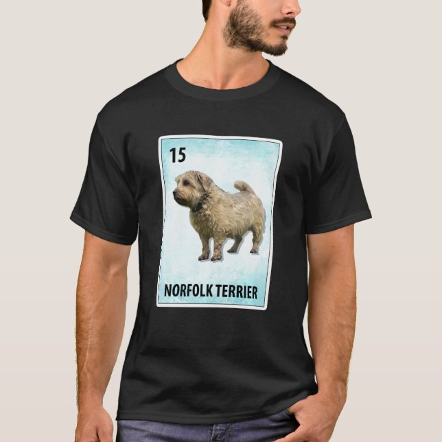 Camiseta Norfolk Terrier Cards Mexicanos (Frente)