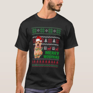 Camiseta Norfolk Terrier Para Feliz Woofmas Ugly Christmas 